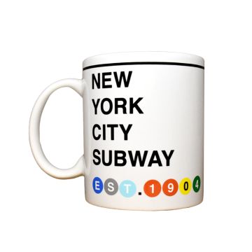 Established 1904 NYC Subway Mug White