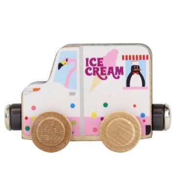 Wood NameTrains Ice Cream Truck