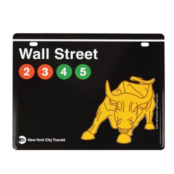 Door Sign Wall Street