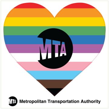 Sticker New MTA Pride Heart