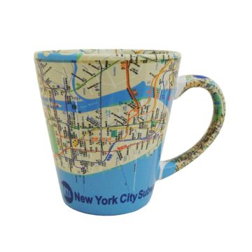 Subway Map Latte Mug