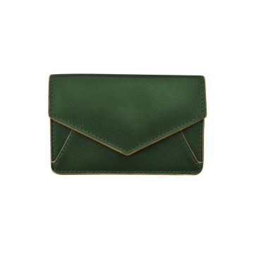 Hunter Green Envelope Business Card Holder