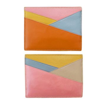 Pink Asymmetric Card Case
