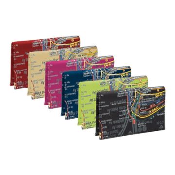 Bright Map MetroCard Holder