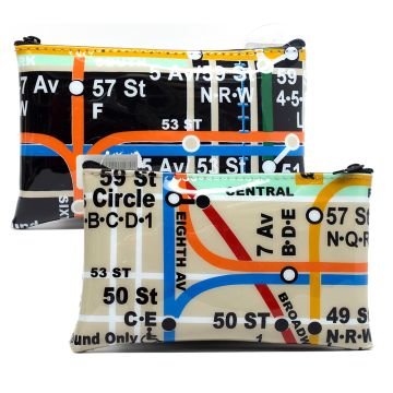 Vinyl Subway Map Pencil Case