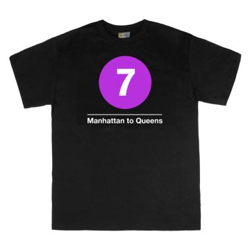 Subway T-Shirt 7 Train (Manhattan to Queens)