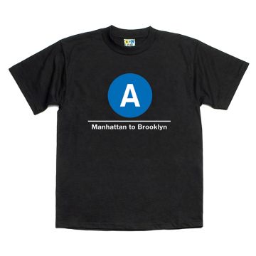 Subway T-Shirt A Train (Manhattan to Brooklyn)