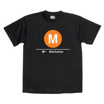 Subway T-Shirt M Train (Manhattan)