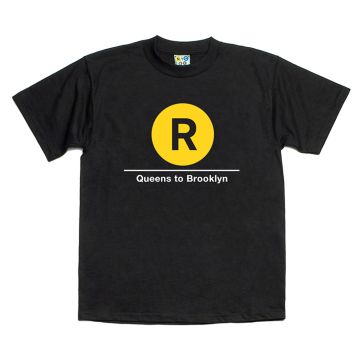 Subway T-Shirt R Train (Queens to Brooklyn)