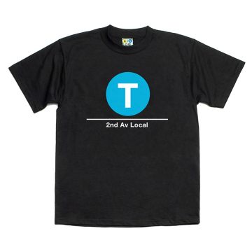 Subway T-Shirt T Train (2nd Av Local)