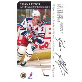 ■NHL Brian Leetch　ブライアン・リーチ Mirror Blue □NHL Brian Leetch ブライアン・リーチ Mirror Blue 1990 Score