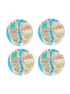 Set of 4 Subway Map Plates