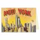 New York Skyline Glitter Notecard