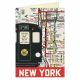 Vintage New York Subway Notecard