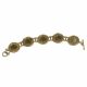 Retro Metro Brass Token Bracelet
