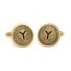 NYC Subway Token Gold-Plated Cufflinks