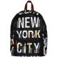 NYC Black Vignelli Backpack