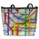 Small Vignelli Zip Tote Clear
