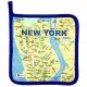 NYC Subway Map Potholder (Blue)