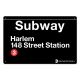 Harlem / 145th Street Small Metal Sign