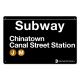 Chinatown Small Metal Sign