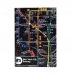Subway Map Magnet (Black)