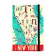 Here is New York Map Small Notebook