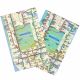 Subway Map Lense Cloth and Postcard Set