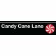 Candy Cane Lane Subway Style Metal Sign