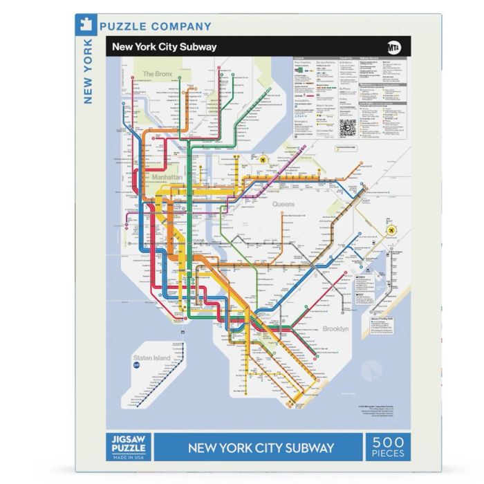 NYC Subway Diagram Map Puzzle