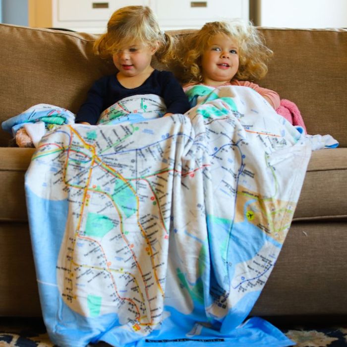 NYC Subway Map Blanket