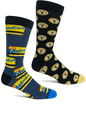 MTA MetroCard Socks Token Socks